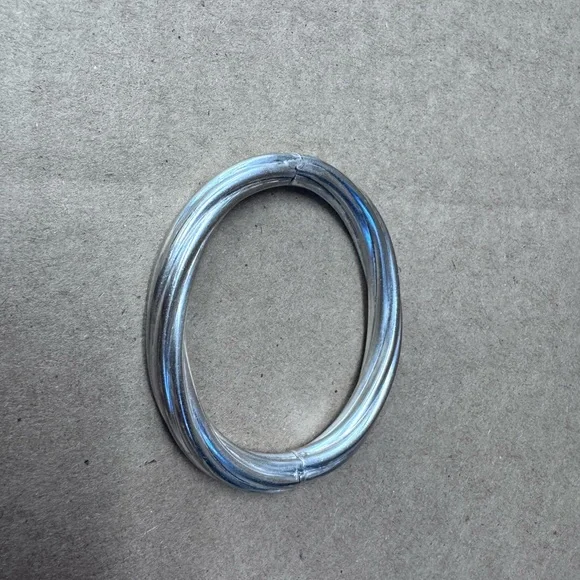 Silver Twist Bangle Bracelet Sterling 925